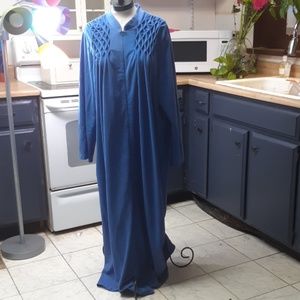 Super Long Nightgown Robe Sears Winter Blue